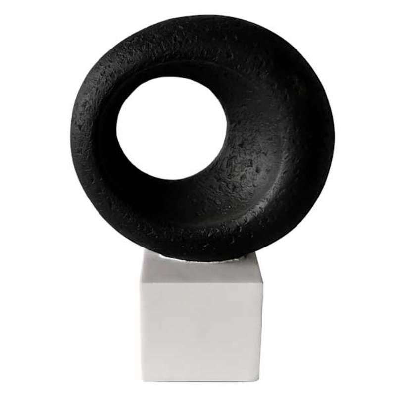 Black & White Finial Decor, 15″