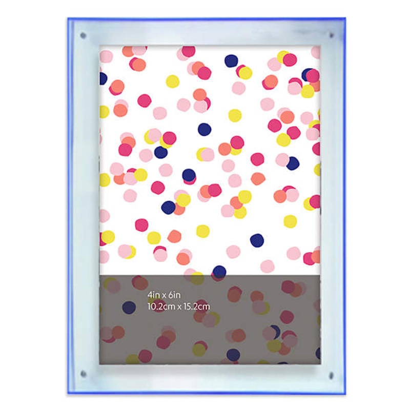 Blue Acrylic Tabletop Picture Frame, 4×6