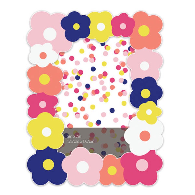 Bright Floral Tabletop Picture Frame, 5×7