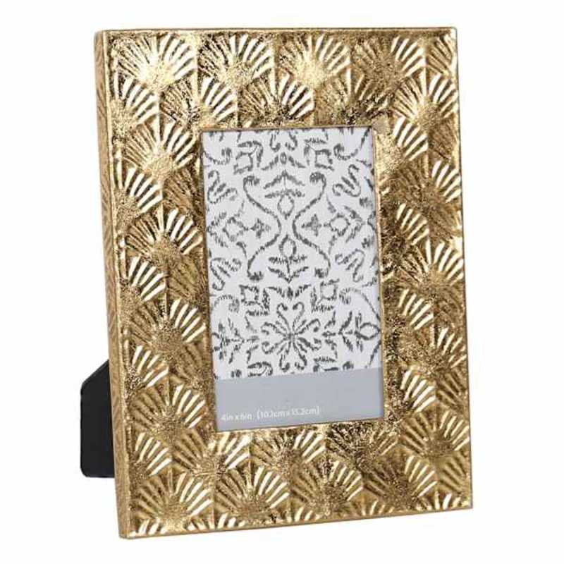 Gold Ornate Metal Tabletop Picture Frame, 4×6