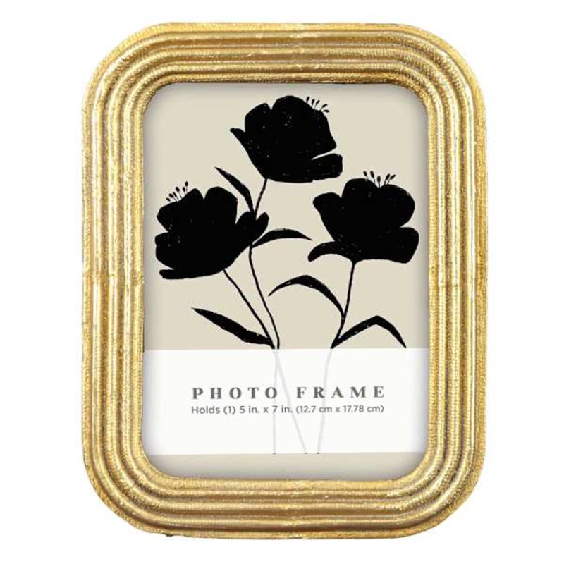 Gold Rounded Corner Tabletop Frame, 5×7