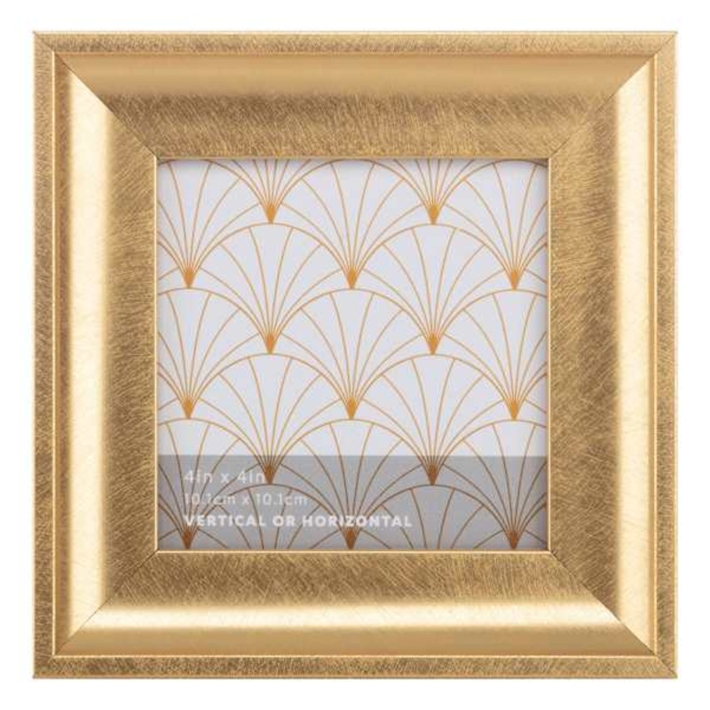 Gold Scoop Profile Tabletop Picture Frame, 4×4