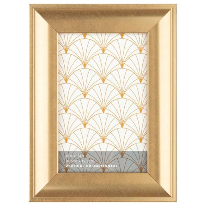 Gold Scoop Profile Tabletop Picture Frame, 4×6