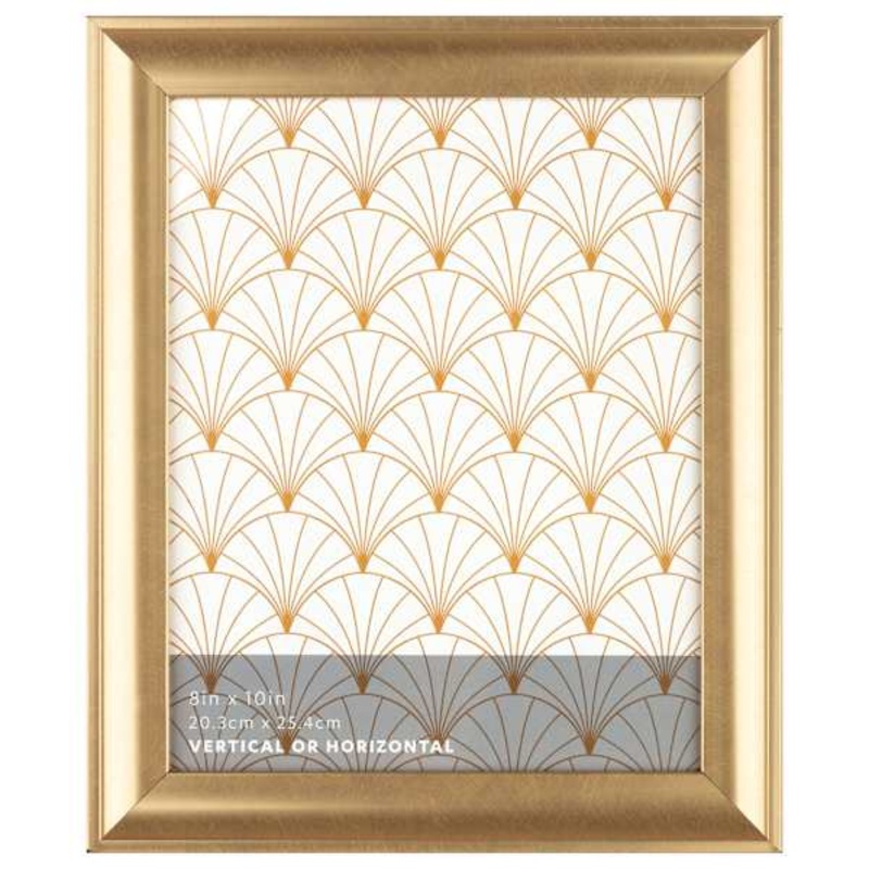 Gold Scoop Profile Tabletop Picture Frame, 8×10