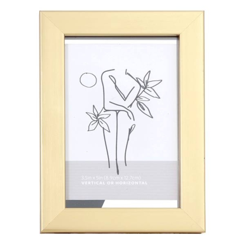Gold Tabletop Float Picture Frame, 4×6