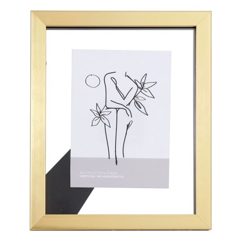 Gold Tabletop Float Picture Frame, 8×10