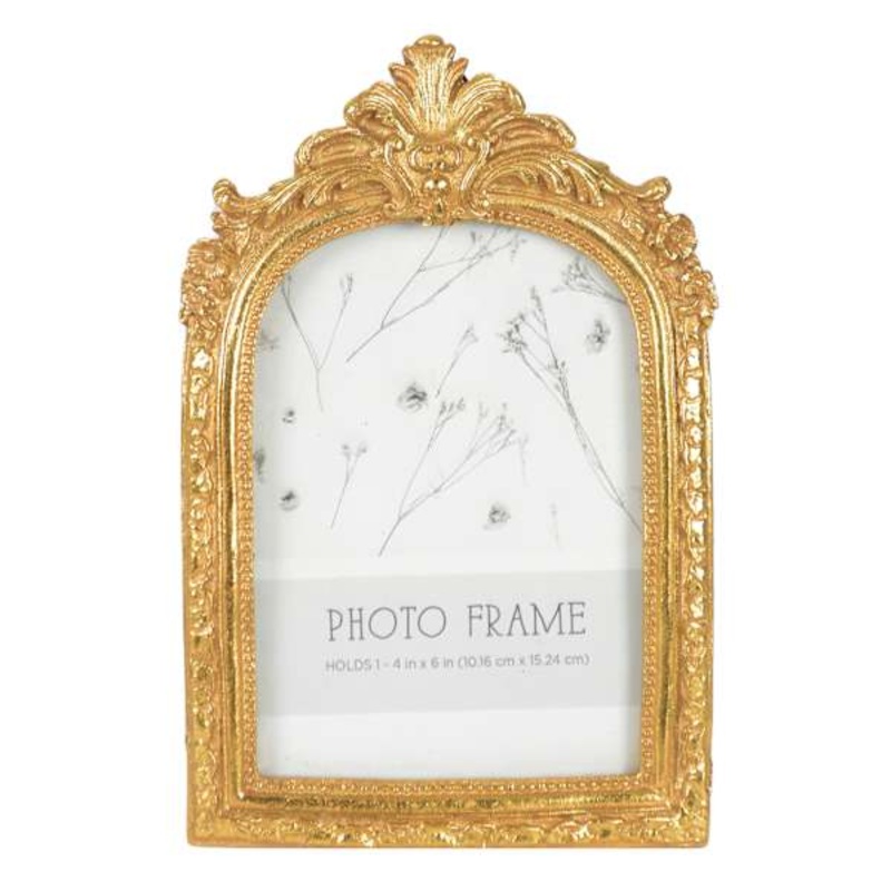 Gold Tabletop Picture Frame, 4×6