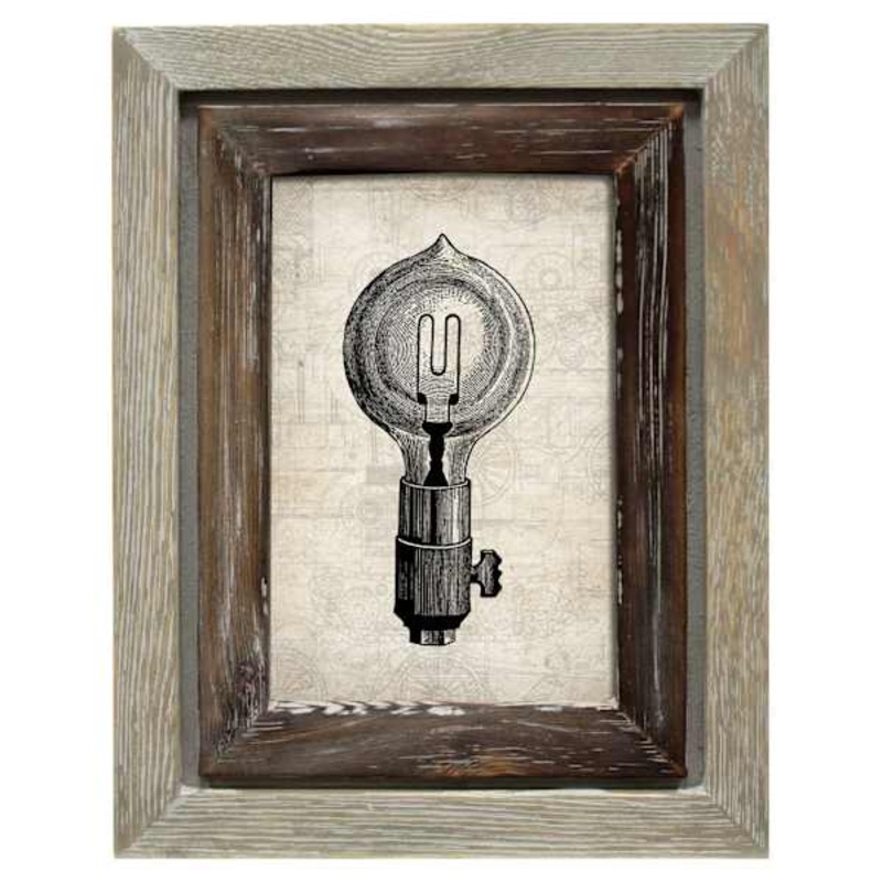 Grey & Brown Tabletop Picture Frame, 4×6