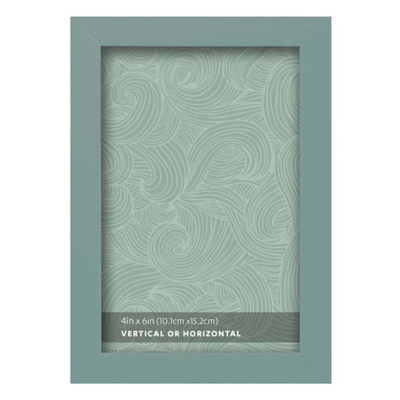 Grey & Green Table Top Picture Frame, 4×6
