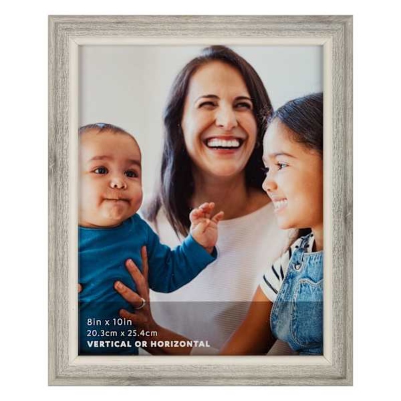Grey & White Tabletop Picture Frame, 8×10