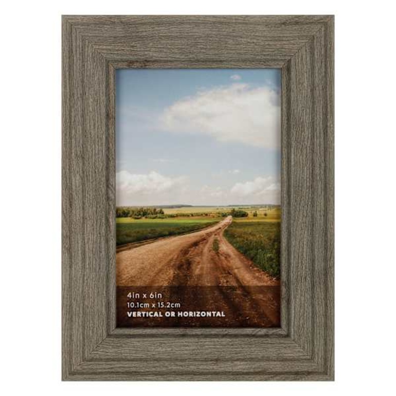 Greywash Narrow Tabletop Picture Frame, 4×6