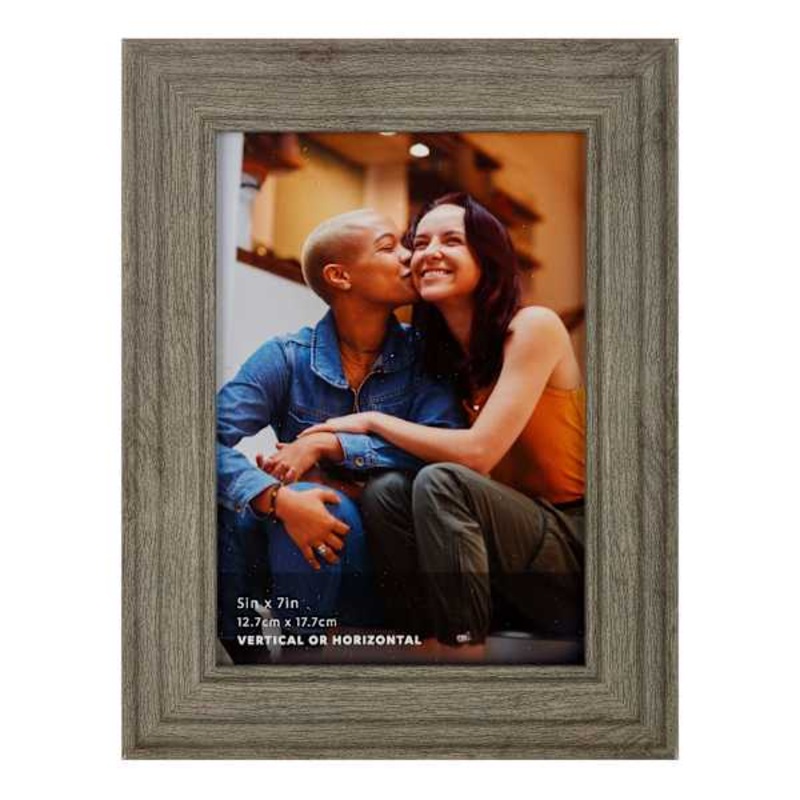 Greywash Narrow Tabletop Picture Frame, 5×7