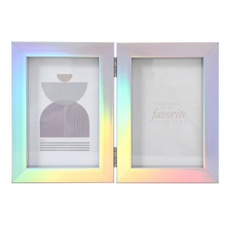 Holographic Hinged Picture Frame, 4×6