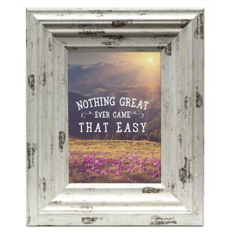 Miranda Distressed Cream Tabletop Picture Frame, 5×7