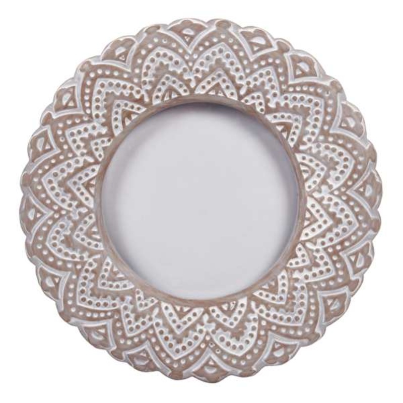 Ornate Round Tabletop Picture Frame, 4×4