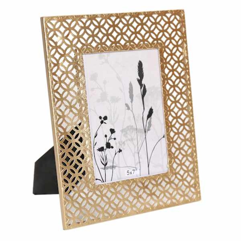 Providence Geometric Metal Tabletop Picture Frame, 5×7