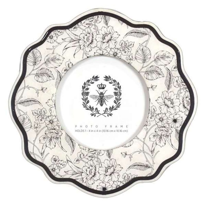 Round Scallop Tabletop Frame, 4″