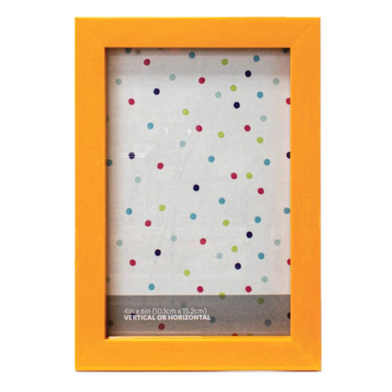 Tiny Dreamers Blazing Orange Tabletop Picture Frame, 4×6