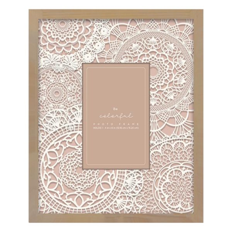 White Lace Tabletop Picture Frame, 4×6