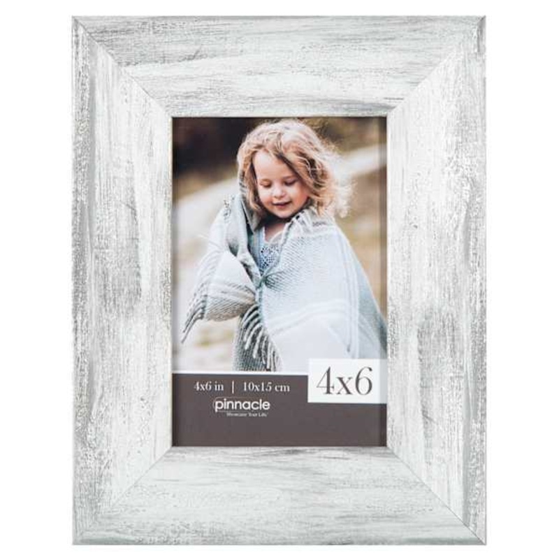 White Scoop Tabletop Picture Frame, 4×6