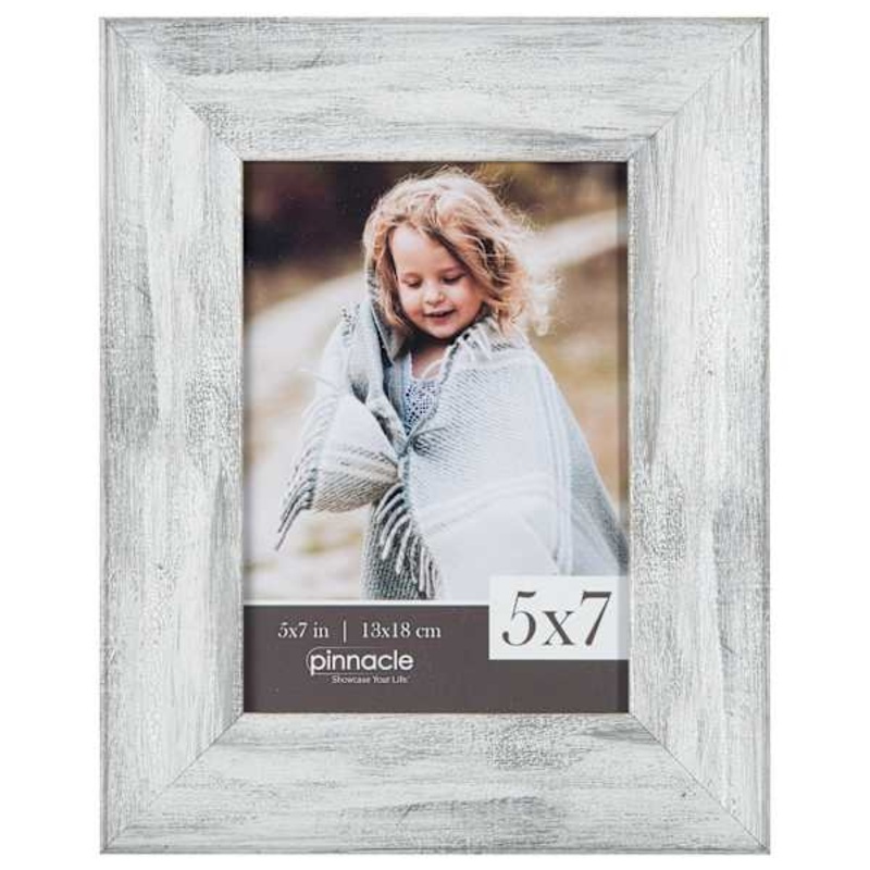 White Scoop Tabletop Picture Frame, 5×7