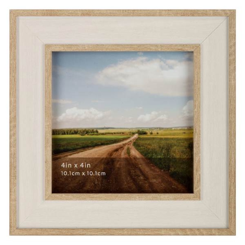 Whitewashed Tabletop Picture Frame, 4×4