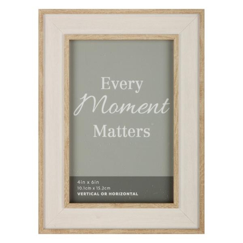 Whitewashed Tabletop Picture Frame, 4×6