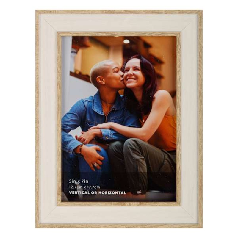 Whitewashed Tabletop Picture Frame, 5×7