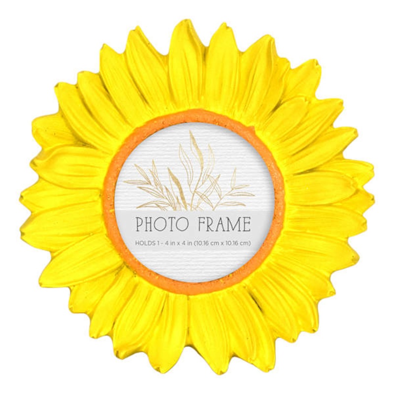 Yellow Flower Tabletop Picture Frame, 8″