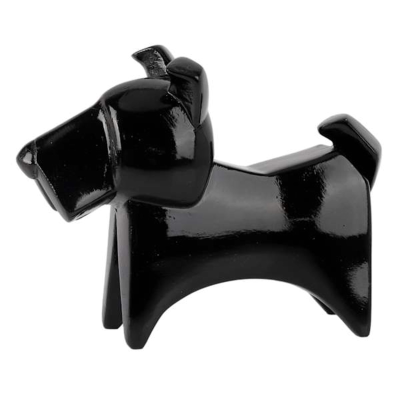 Black Dog Figurine, 6×4