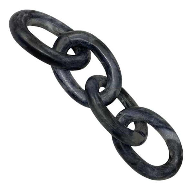 Black Marble Deco Link, 2.5″
