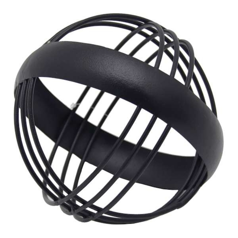Black Metal Sphere, 6″