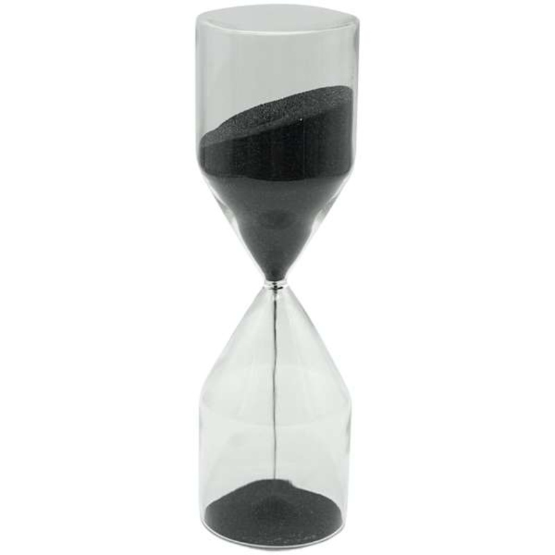 Black Sand Hourglass, 10.5″