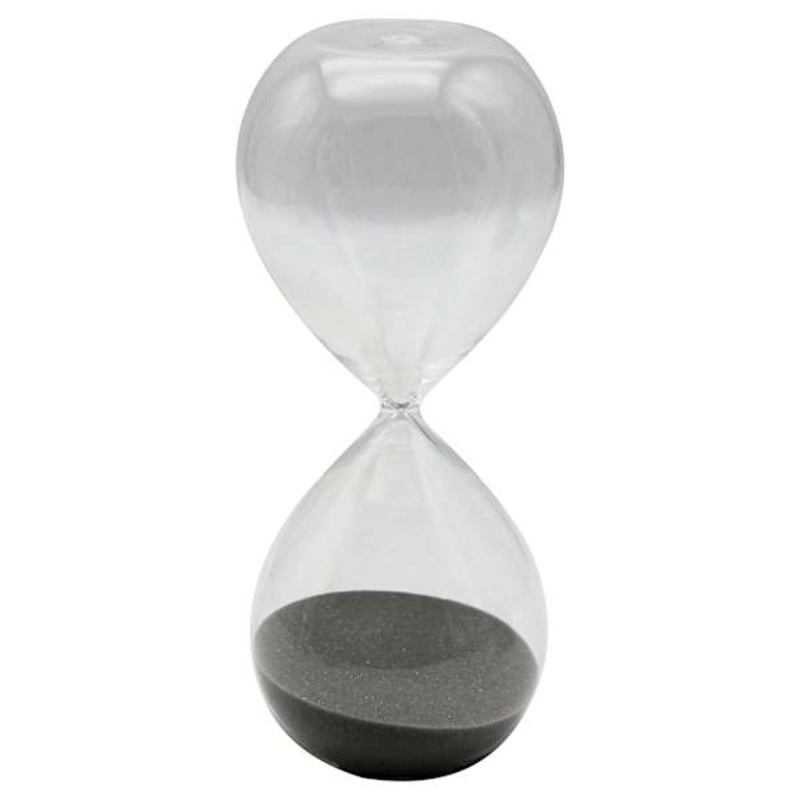 Black Sand Hourglass, 8″