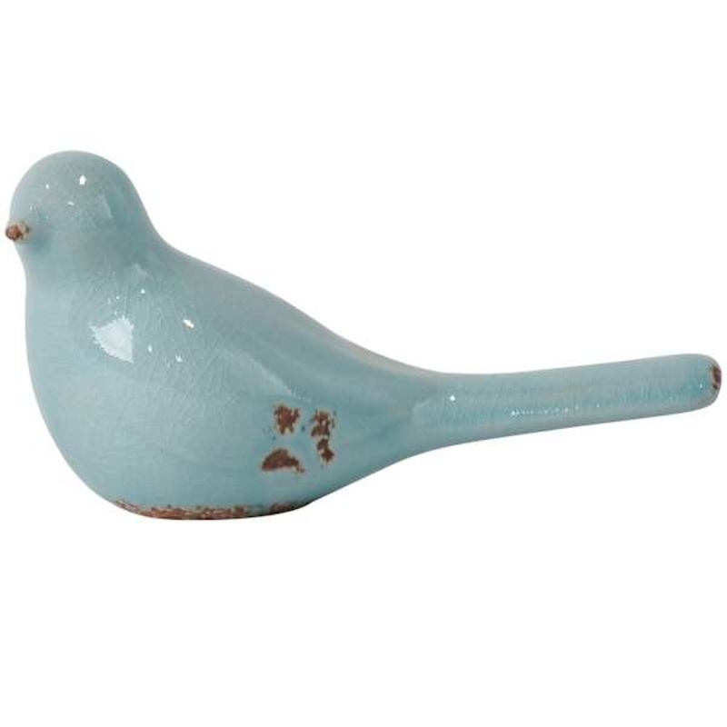 Blue Ceramic Dove, 4″