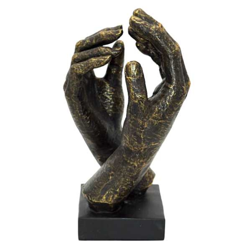 Brown Hand Sculpture, 10″