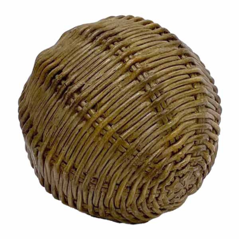 Brown Woven Sphere, 4″