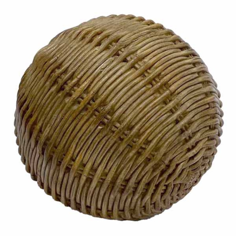 Brown Woven Sphere, 5.3″
