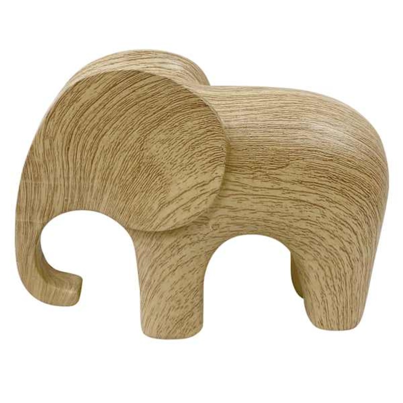 Ceramic Elephant Figurine, 7″