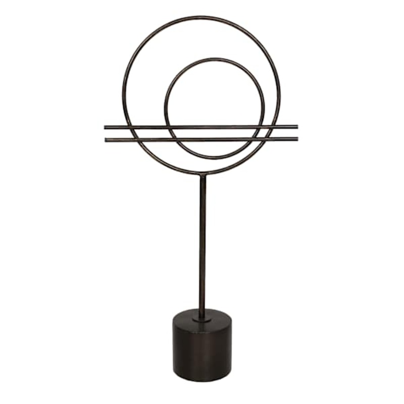 Circle with Stand Metal Decor, 29″