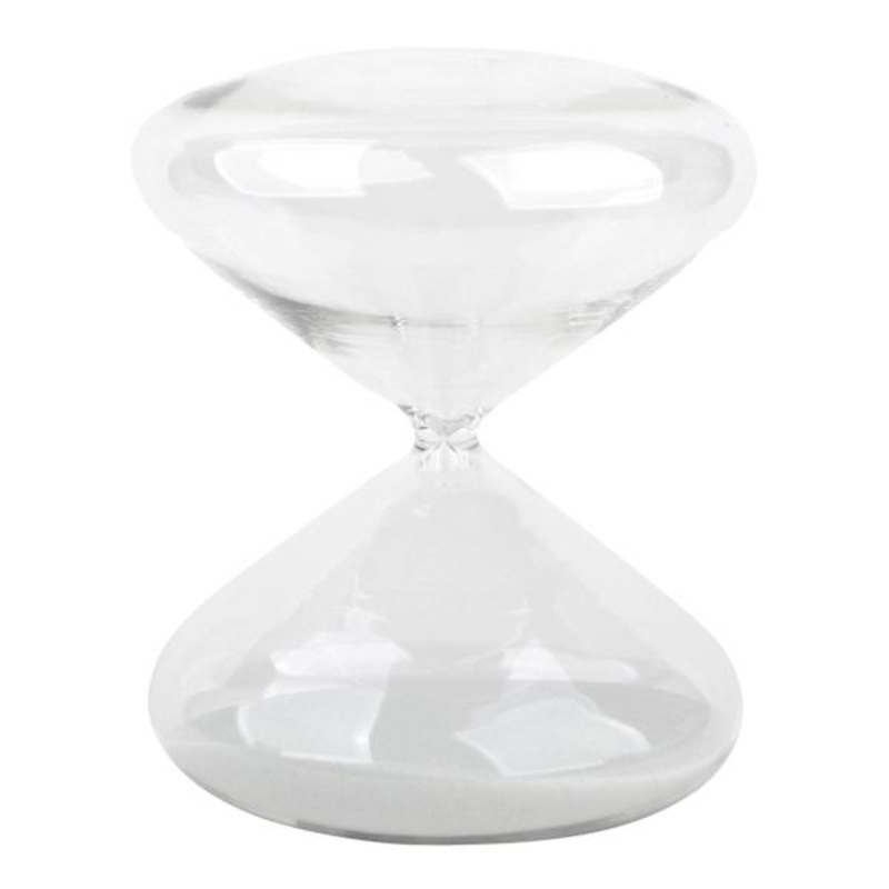 Clear Hourglass, 7.6″