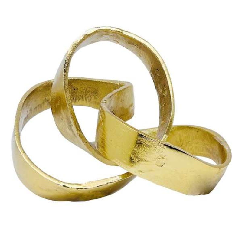Crosby St. Gold Metal Links Figurine, 6.5″
