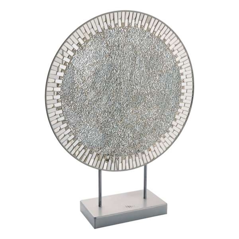 Crushed Mirror Charger on Base, 18×24