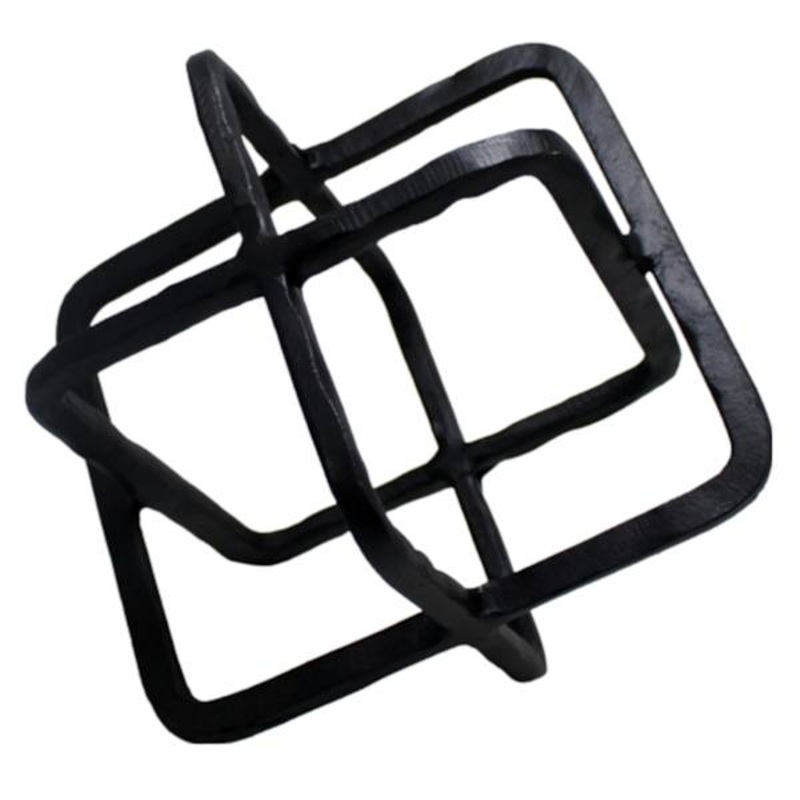 Found & Fable Gold Cube Deco Sculpture, 7″