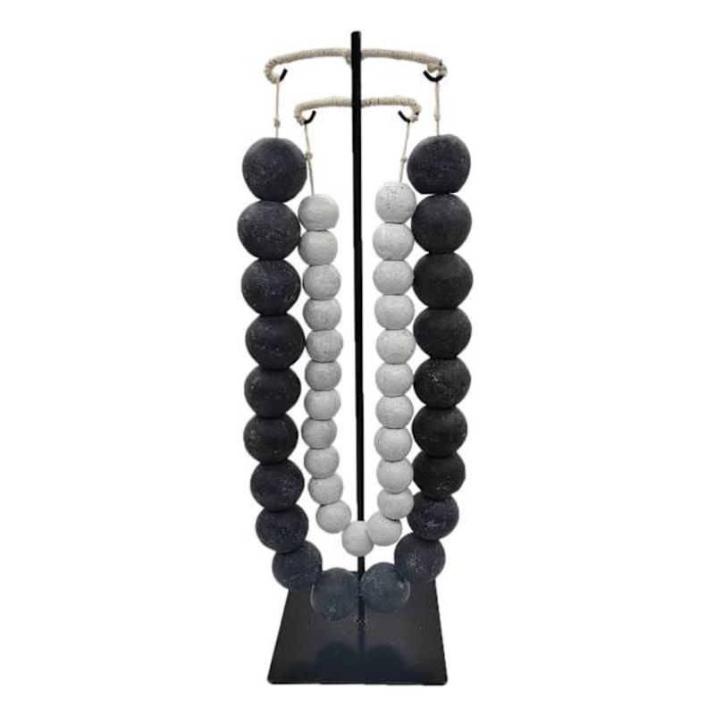 Found & Fable Prayer Beads on Stand, 16″