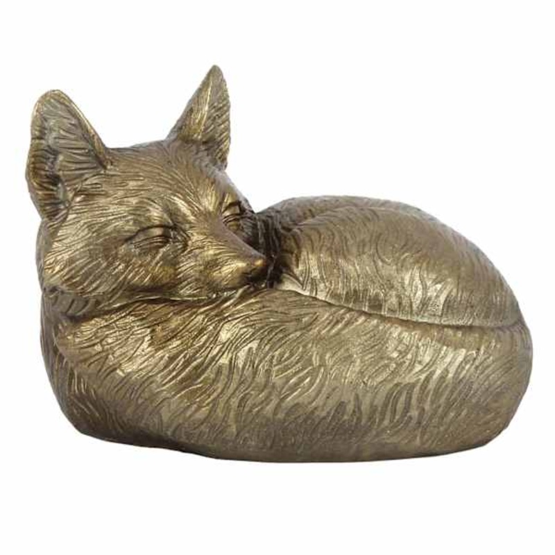 Gold Fox Figurine, 3″