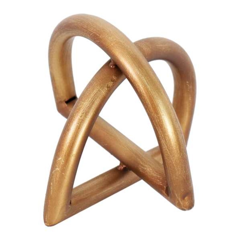 Gold Geometric Figurine, 5″