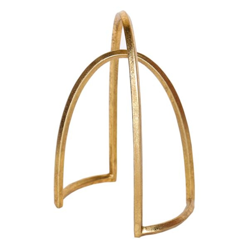Gold Metal Abstract Table Decor, 11″