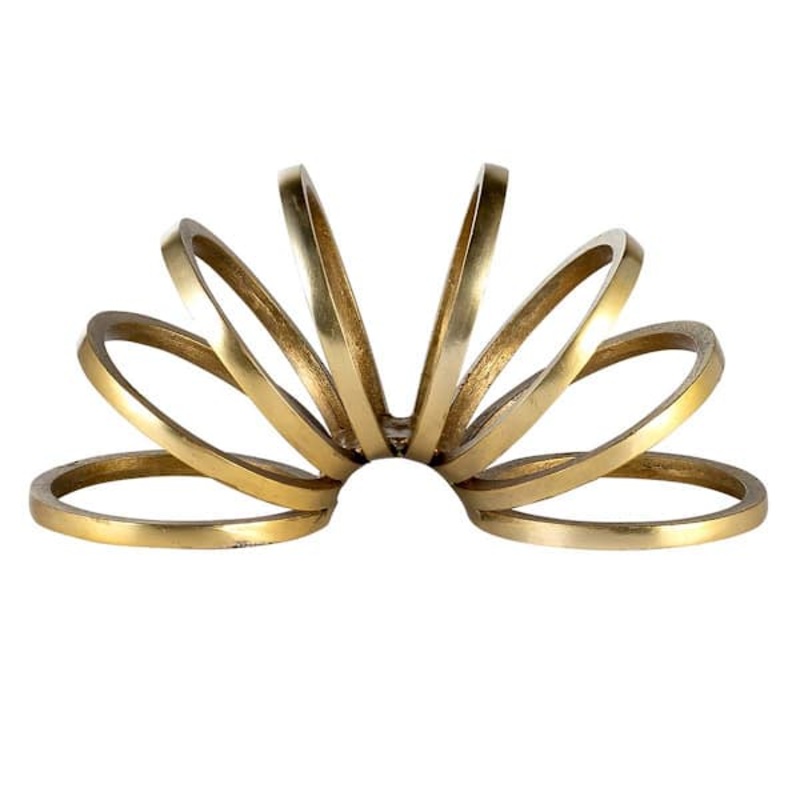 Gold Metal Decorative Slinky Ring, 11″
