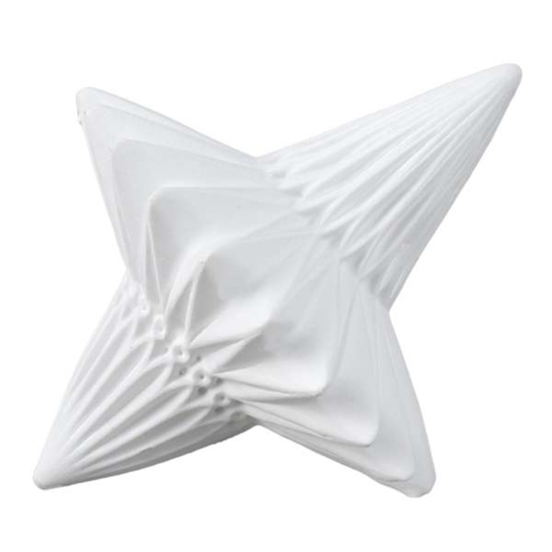 White Origami Design Figurine, 4″